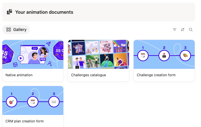 Screenshot of program-related documents